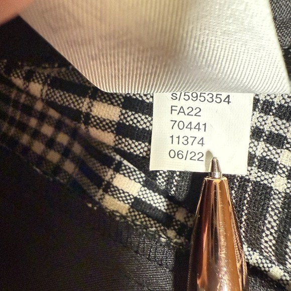 LOFT Outlet Skinny Ankle Pants Women's Size 6 Black White Plaid Stretch 33x28 - Picture 8 of 11